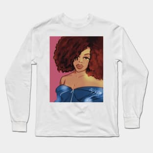 Fro Girl Disco Queen Long Sleeve T-Shirt